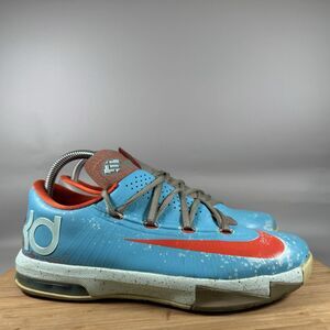 Nike KD 6 VI Maryland Blue Crab Size 7Y 599424-400 Basketball Shoes